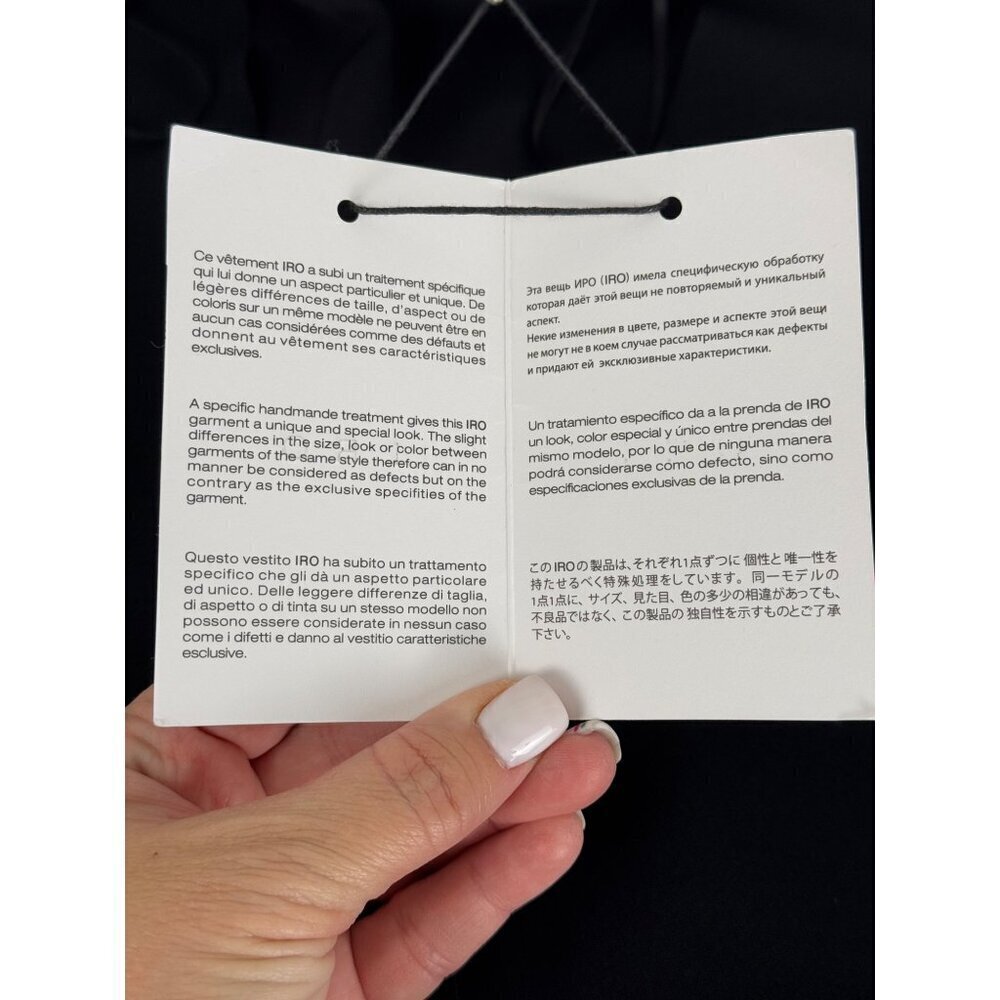 IRO Paris Norah NEW Black Mini Dress Classic Evening Party FR Size 34 (US 2/XS) - Picture 13 of 13